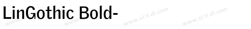 LinGothic Bold字体转换